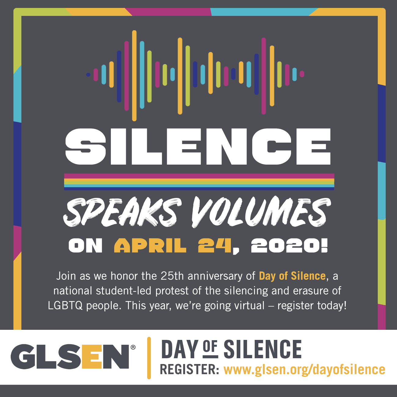 GLSEN'S Day of Silence to Speak Volumes Wesley Cullen Davidson