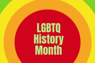 LGBTQ+ History Month graphic